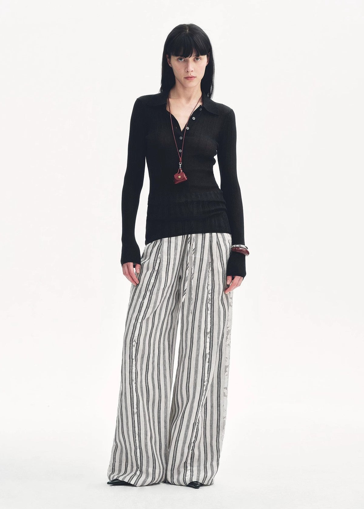 "Spring Inspiration" Retro Slim Fit POLO Neck Sweater-0