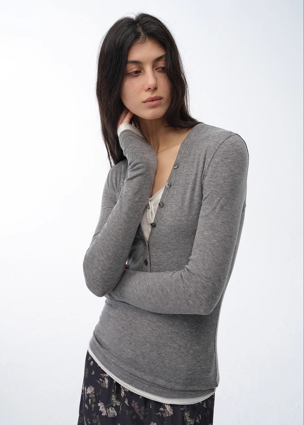 "Pure Fashion" Slim Fit Tencel Wool Sweater-1