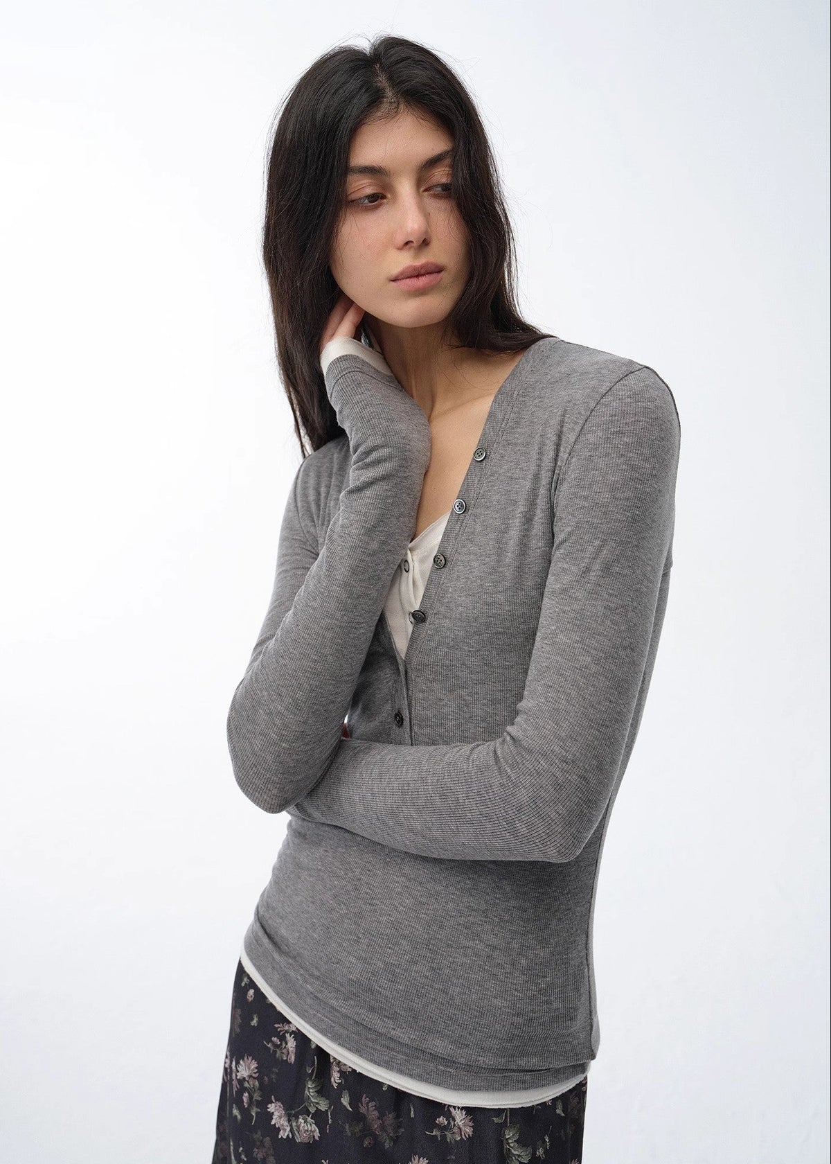 "Pure Fashion" Slim Fit Tencel Wool Sweater-1