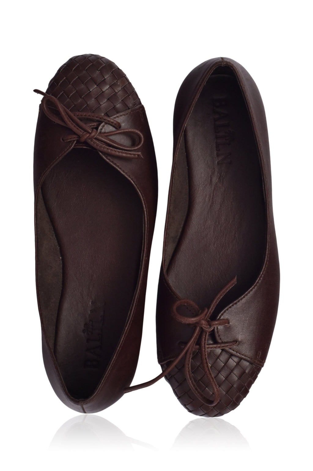 Alexandra Woven Leather Flats-2