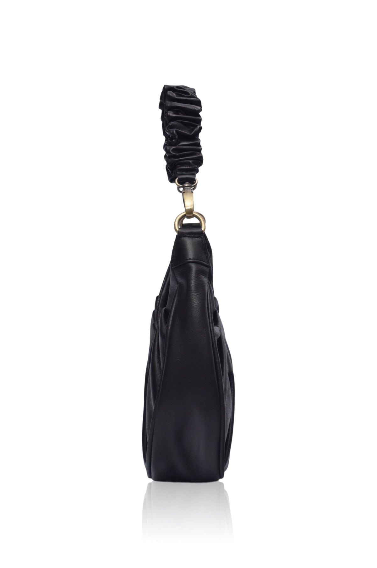 Camille Ruched Leather Bag-4