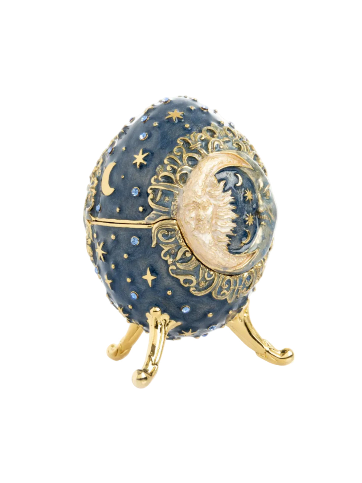 Celestial Sun and Moon Egg Trinket Box-0