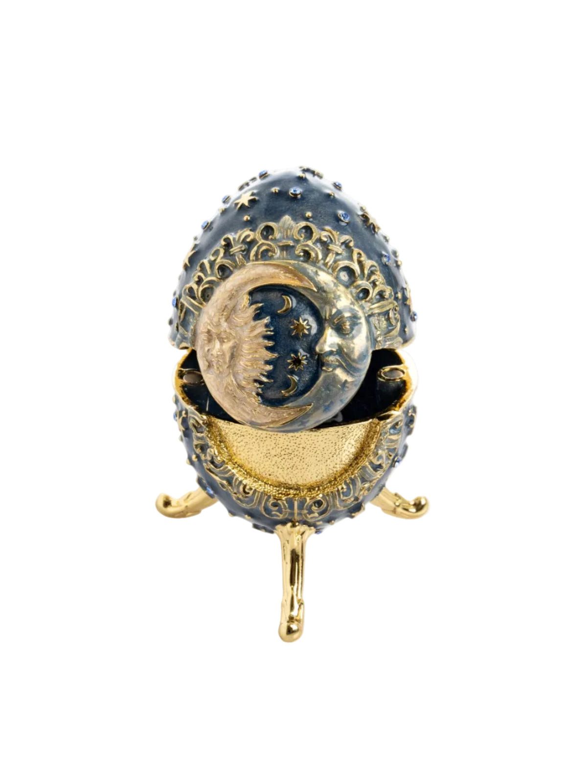 Celestial Sun and Moon Egg Trinket Box-4