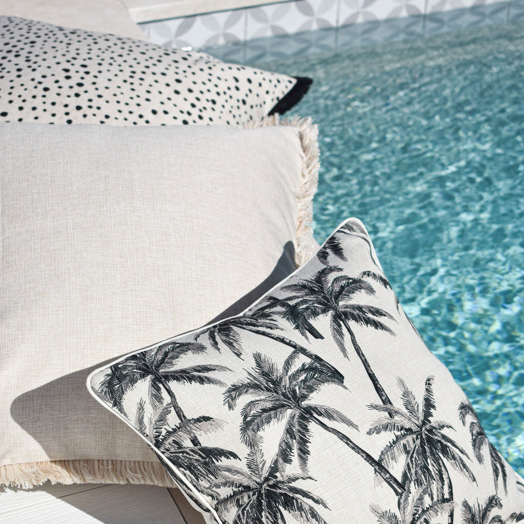 Cushion Cover-Coastal Fringe-Solid Natural-60cm x 60cm-4
