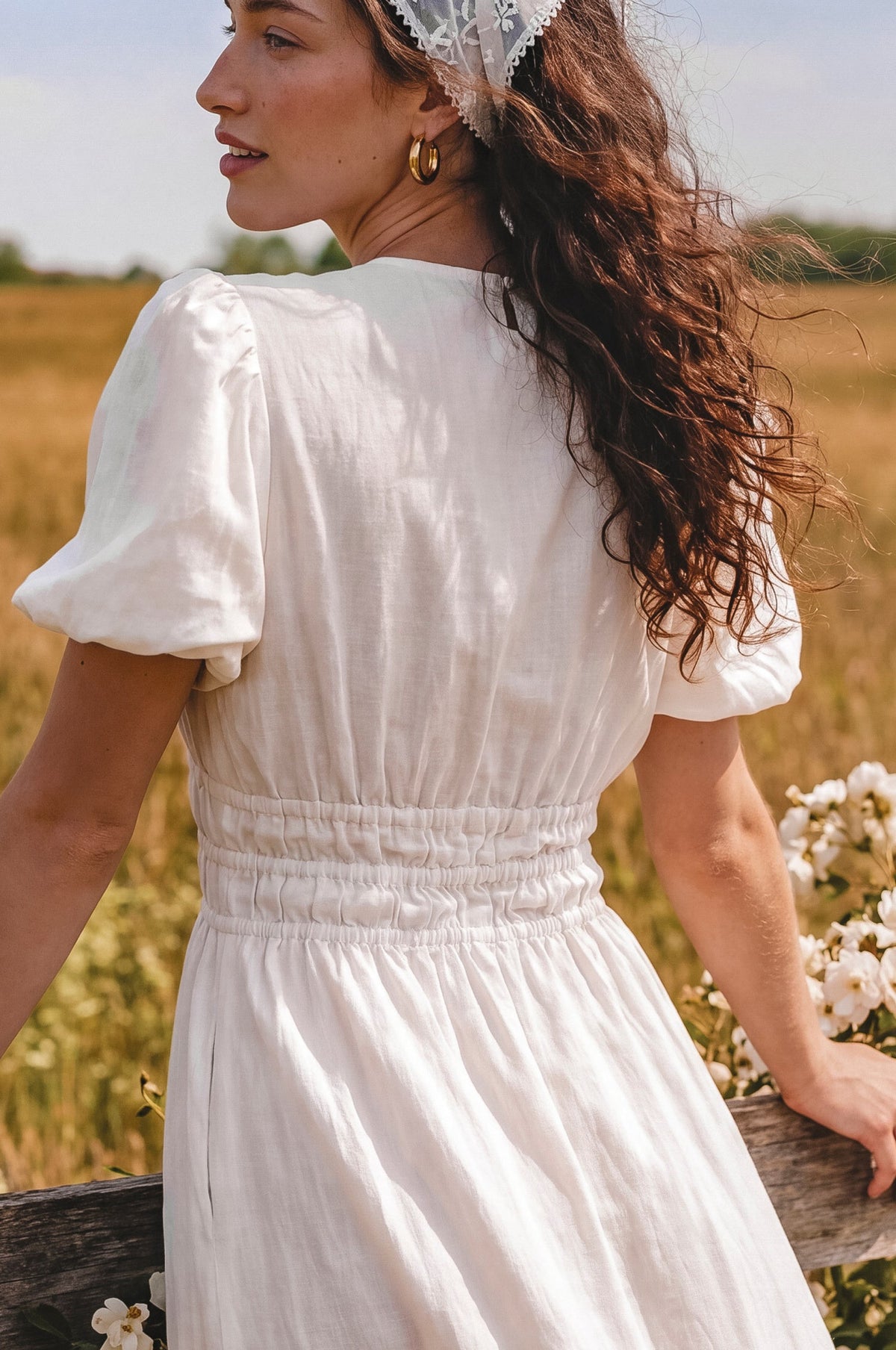 Ida Linen Midi Dress-1
