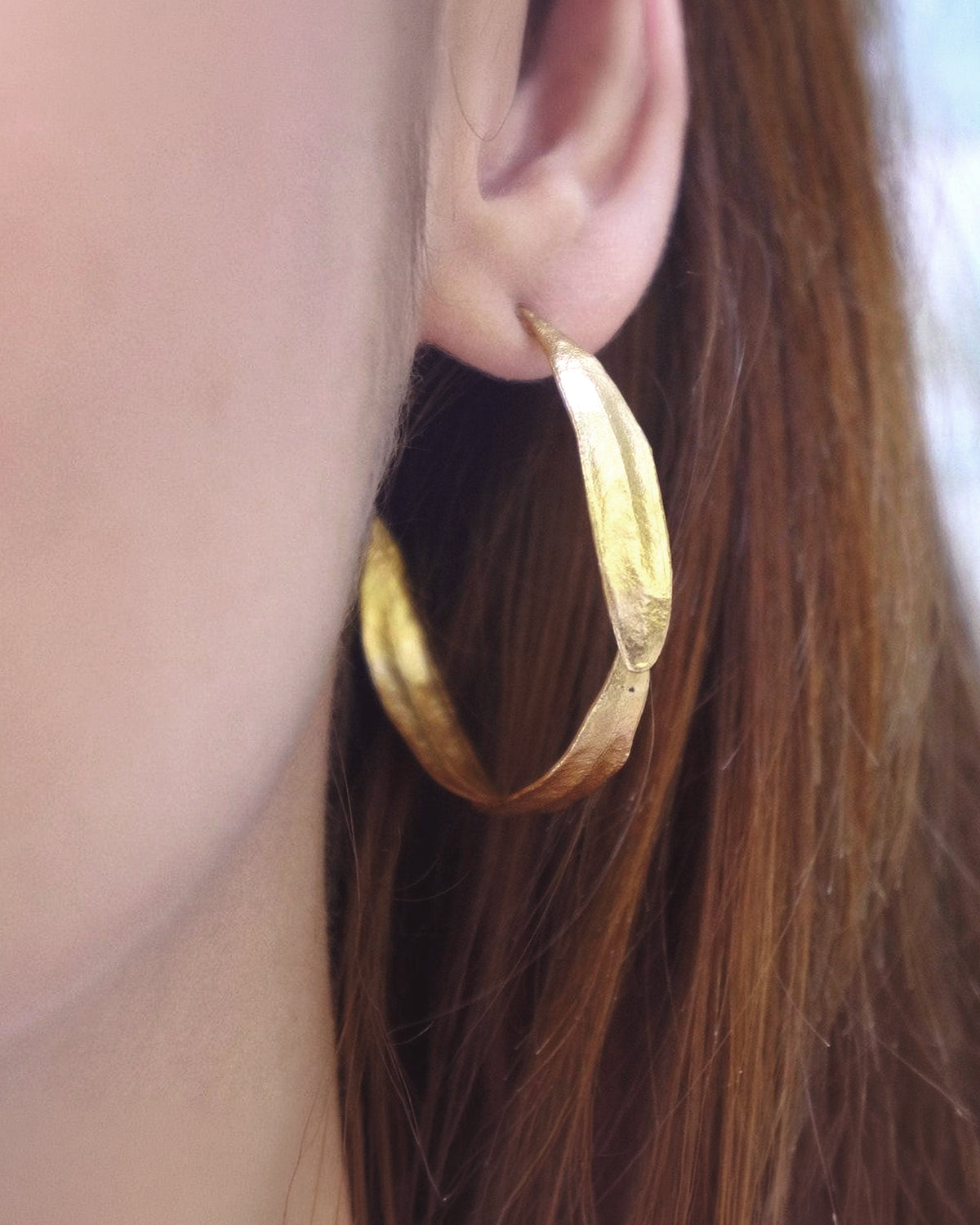 Real Olive Leaf Earrings, Handmade Nature Jewelry, Organic Boho Hoops