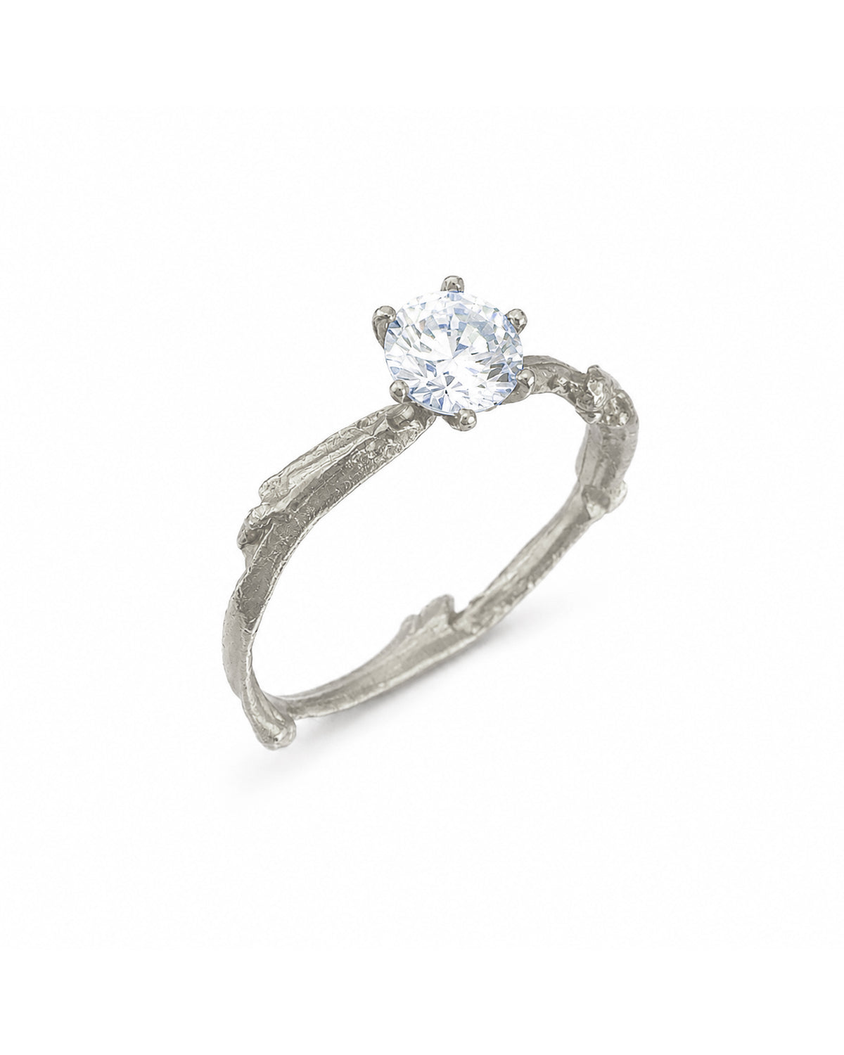 Ethical Gemstone Ring, made of Citrus Tree twig.
