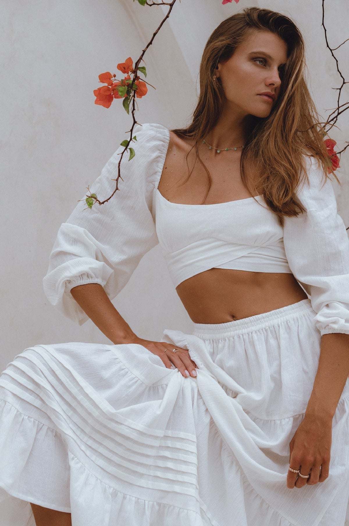 Mumbai Maxi Linen Skirt-1