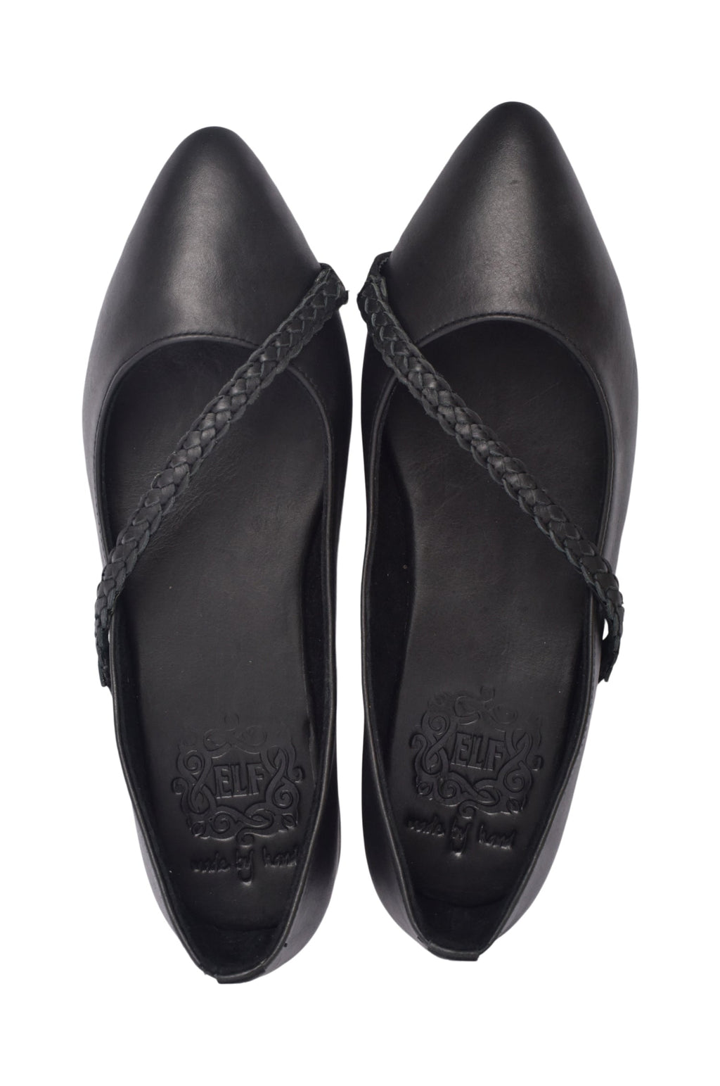 Orenda Pointed Toe Leather Flats-3