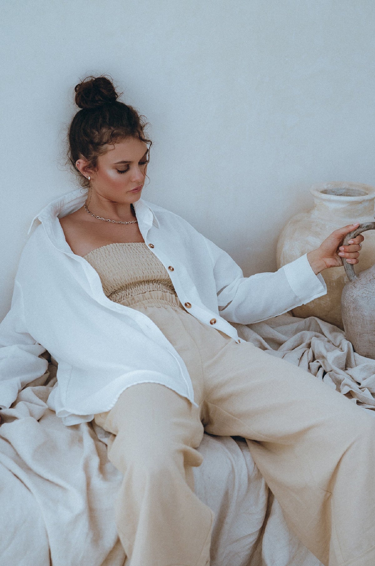 Romania Oversized Linen Shirt-3