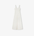 "Simple Love" High Density Modal Mulberry Silk Insert U-neck Vest Dress-5