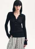 "Spring Inspiration" Retro Slim Fit POLO Neck Sweater-4