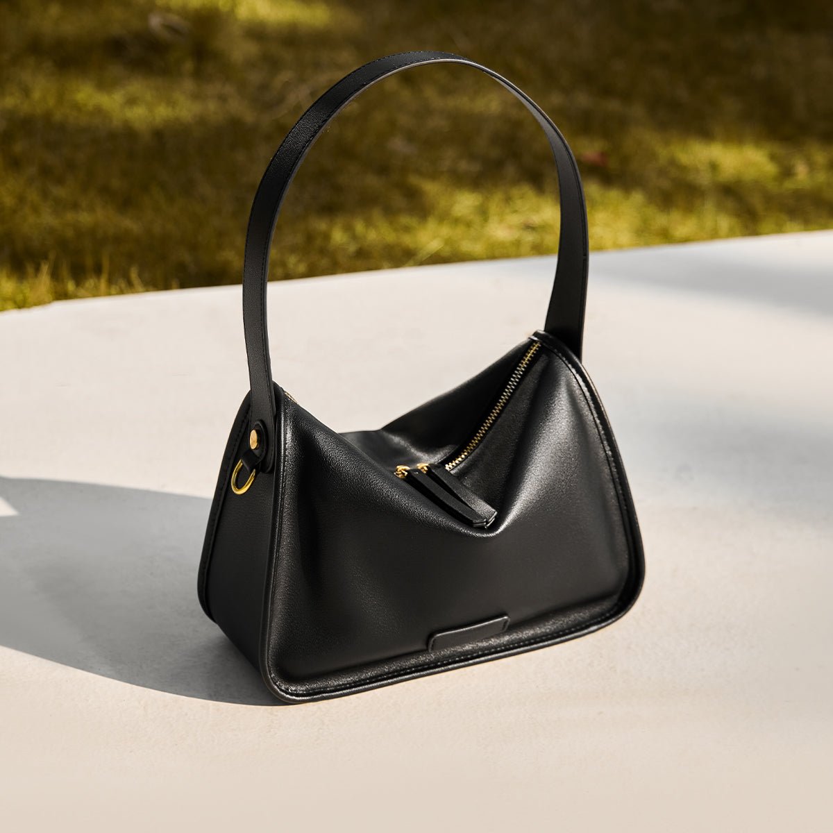 Classic Julie Leather Slouch Shoulder Bag-3