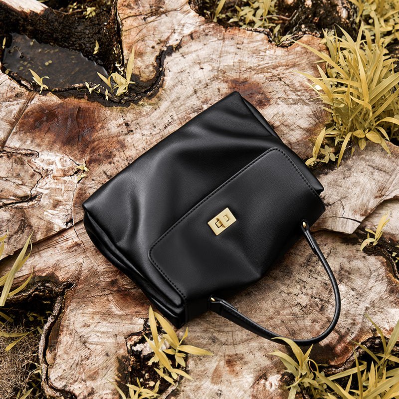Elegant Leather Satchel Bag-3