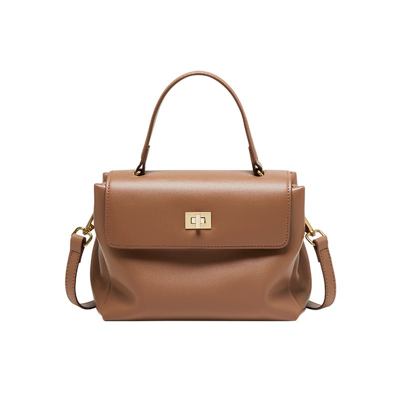 Elegant Leather Satchel Bag-5