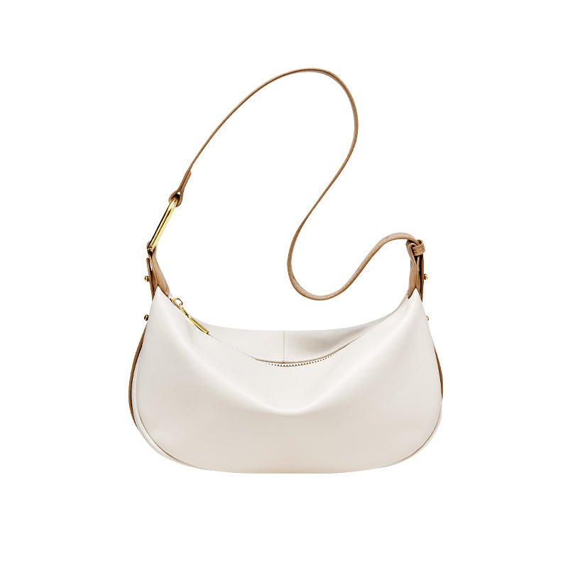 Luna Crescent Leather Shoulder Crossbody Bag-6