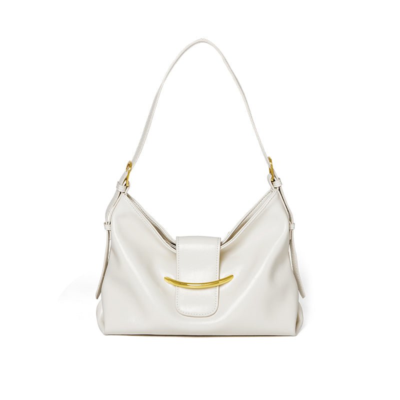 Luxe Glossy Hobo Shoulder Bag-5