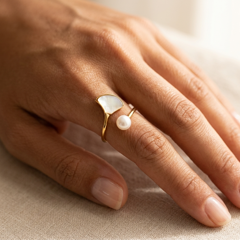 Pearl Wrap Ring-2