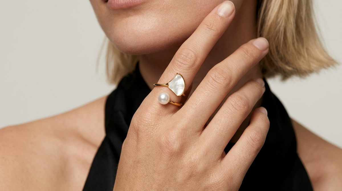 Pearl Wrap Ring-4