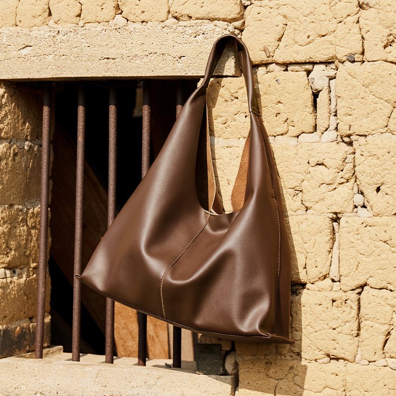 Soft Slouch Genuine Leather Oversized Tote Bag-4