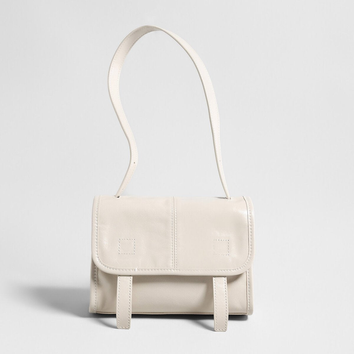 Vintage Glazed Calfskin Messenger Bag – Soft Leather Crossbody with Multi-Pocket Organization-5