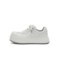 Women's Elevated Leather Platform Sneakers – Gum Sole-0