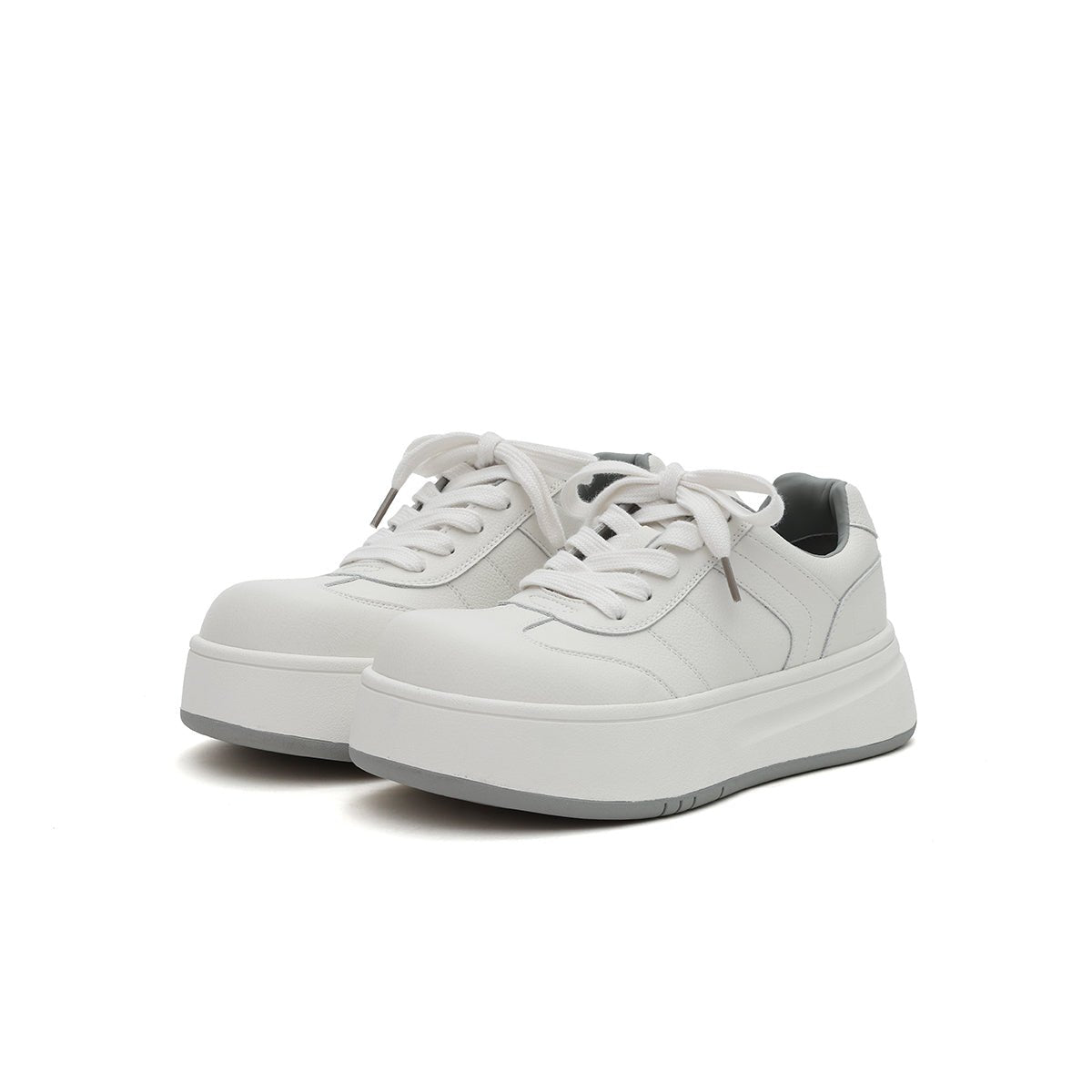 Women's Elevated Leather Platform Sneakers – Gum Sole-1