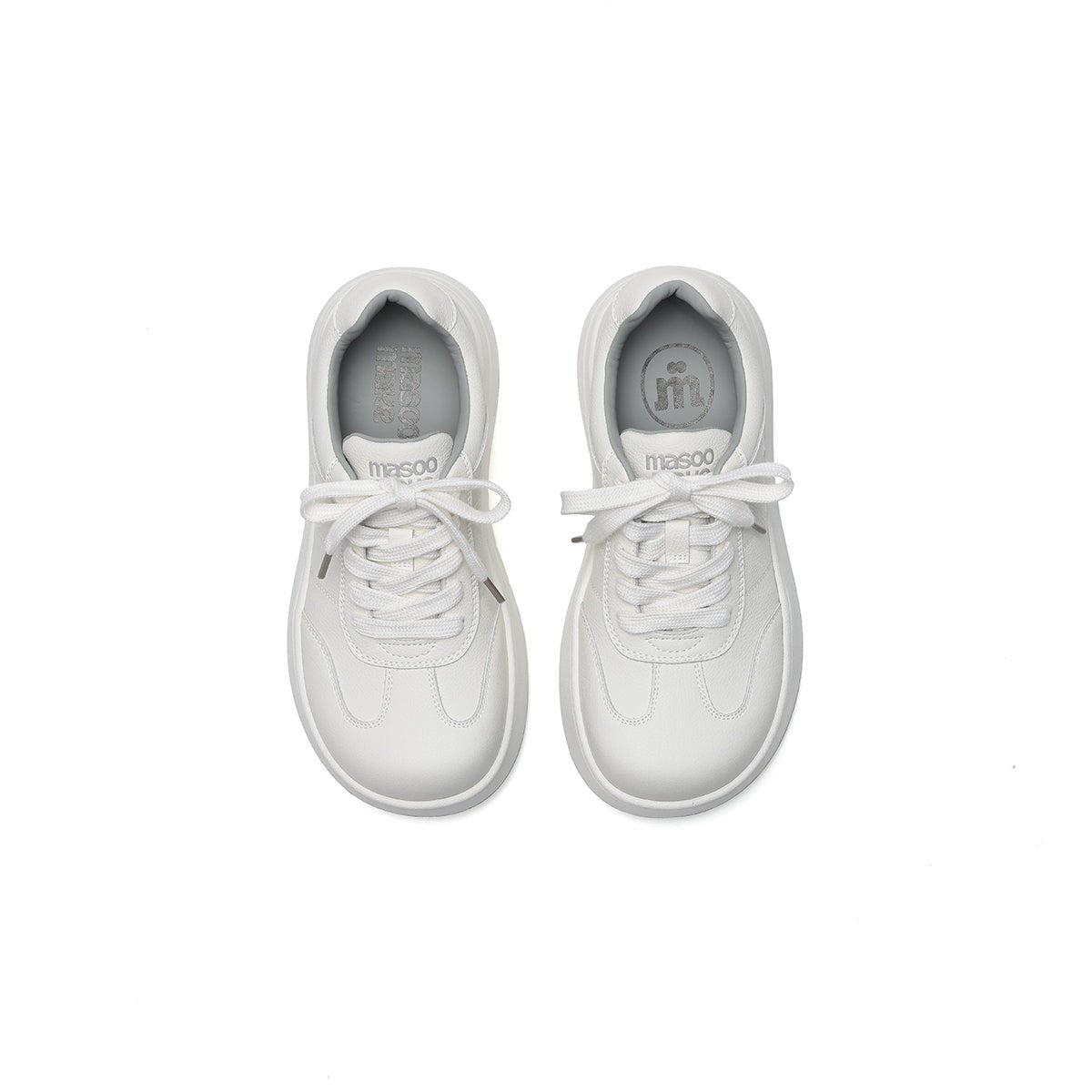 Women's Elevated Leather Platform Sneakers – Gum Sole-2