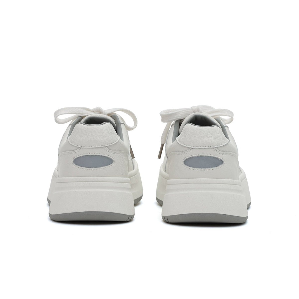 Women's Elevated Leather Platform Sneakers – Gum Sole-3