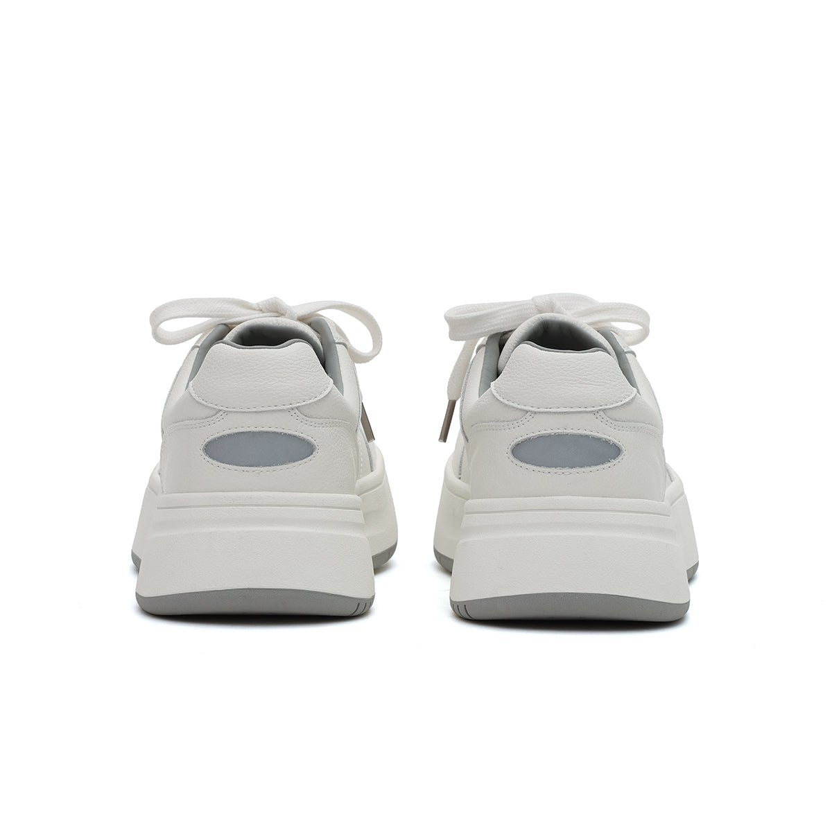 Women's Elevated Leather Platform Sneakers – Gum Sole-3