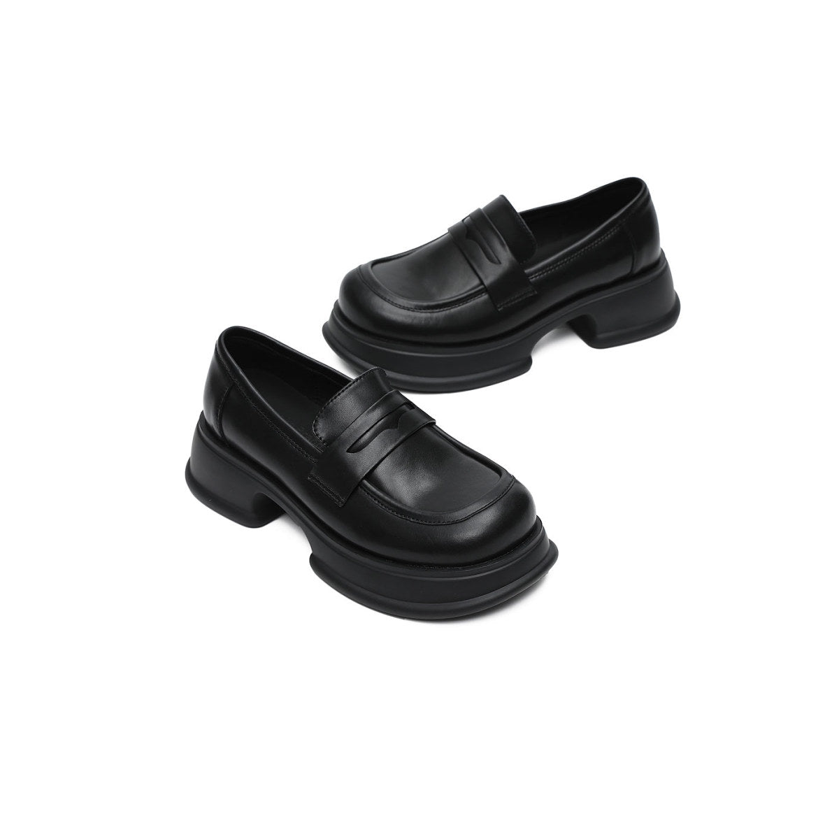 Women's Platform Penny Loafers-4