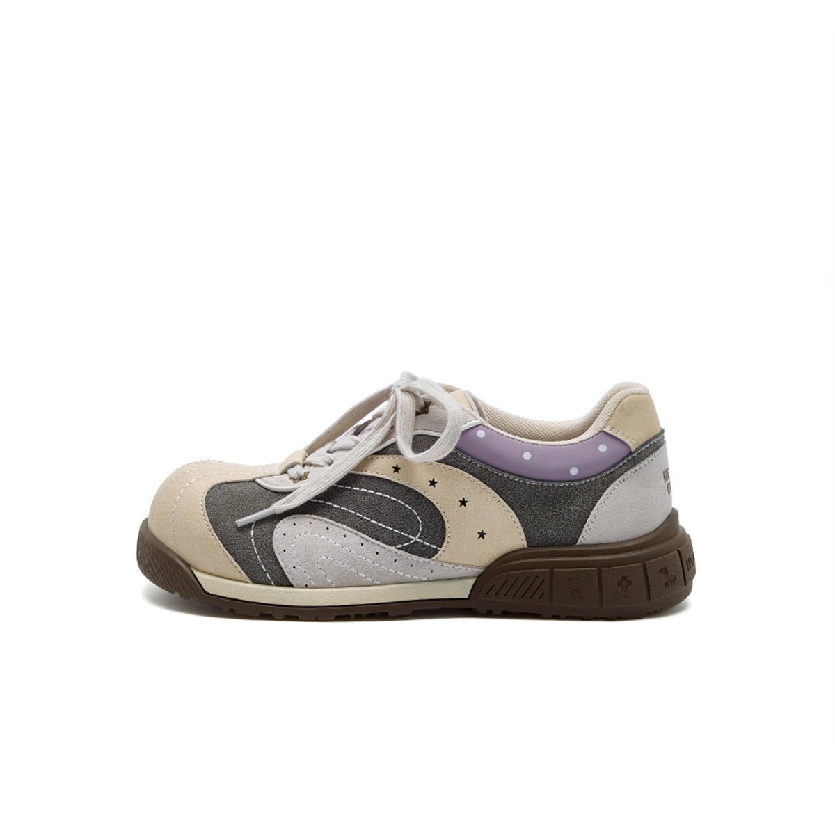 Women's Star Chunky Toe Platform Sneakers – Kawaii Suede Trainers-5